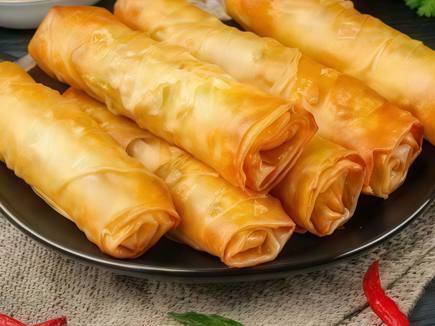 Cheese Spring Roll - سبرينغ رول الجبنة