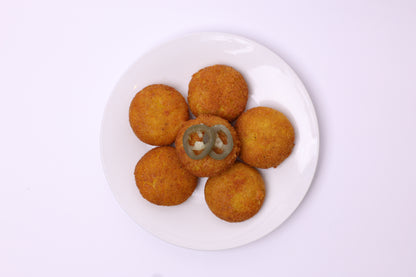 Cheese & Jalapeno Potato Kebeh - كبة البطاطا بالجبنة والهالبينو