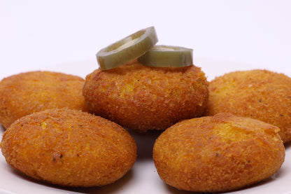 Cheese & Jalapeno Potato Kebeh - كبة البطاطا بالجبنة والهالبينو