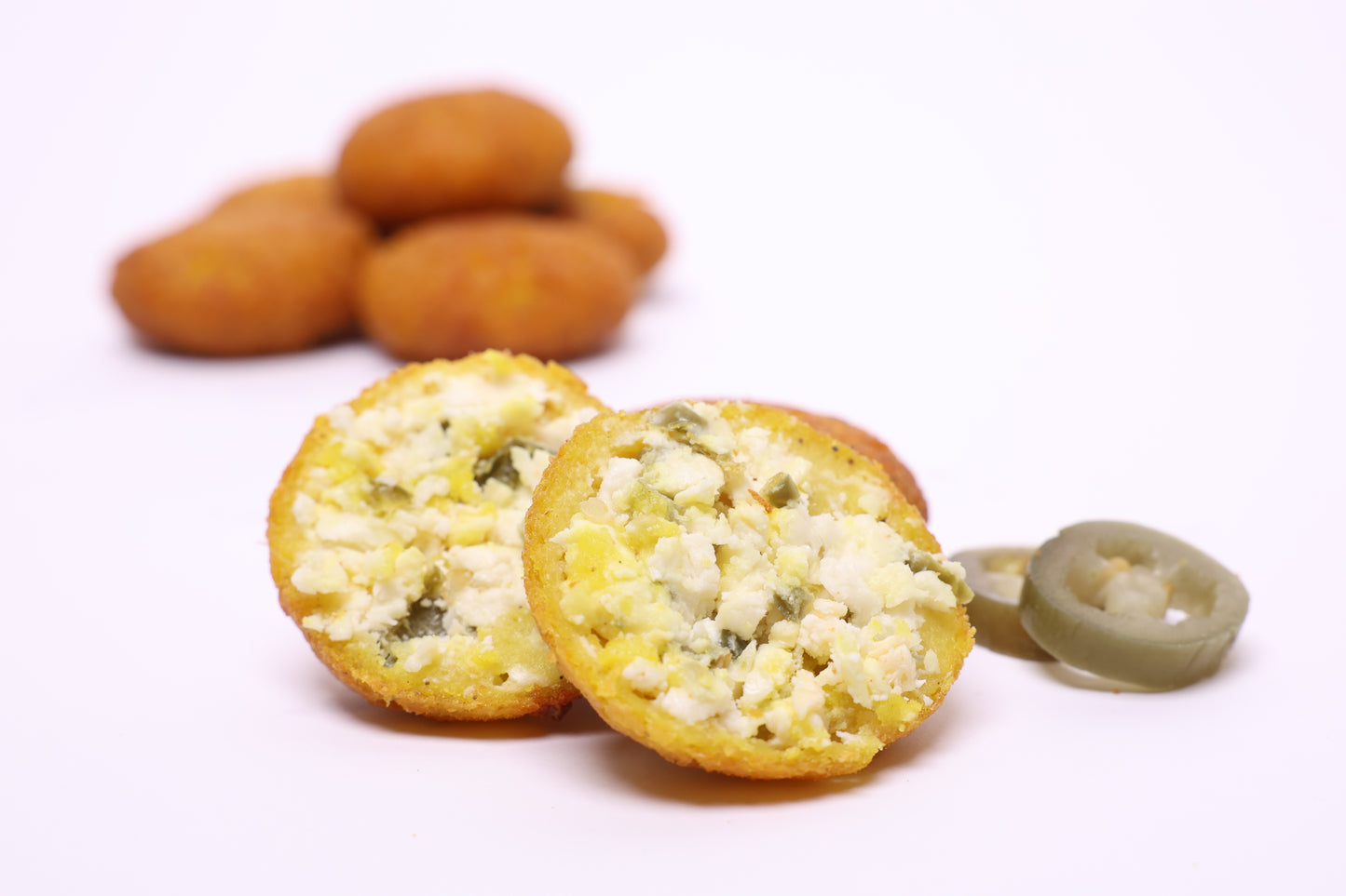 Cheese & Jalapeno Potato Kebeh - كبة البطاطا بالجبنة والهالبينو